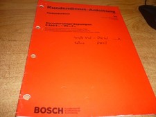 BOSCH Kundendienstunterlage