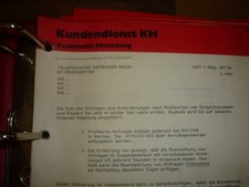 BOSCH Kundendienstunterlage