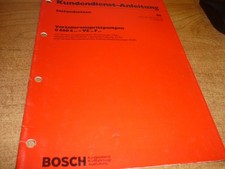 BOSCH Kundendienstunterlage