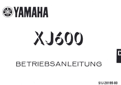 Yamaha 600 typ 51j - yamaha, (85-89)