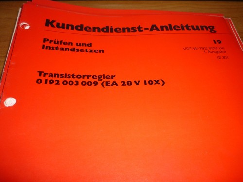 Bosch kundendienstunterlage - bosch,