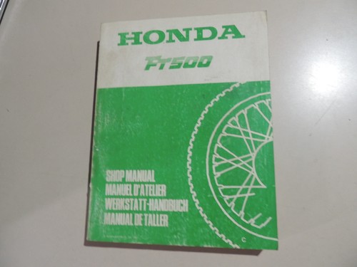 Honda 500 1982 service - honda,