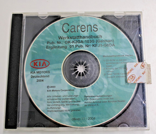 Kia carens werkstatthandbuch - kia,