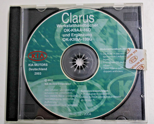 Kia clarus werkstatthandbuch - kia,