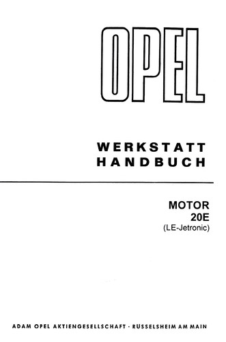 Opel motoren 20e cih motor - (cih,