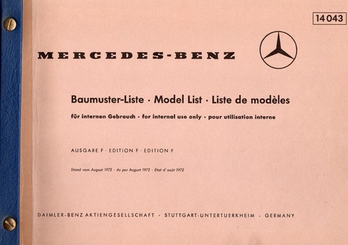 Mercedes benz baumuster liste - benz,