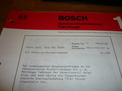 Bosch kundendienstunterlage - bosch,