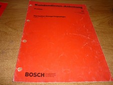 BOSCH Kundendienstunterlage
